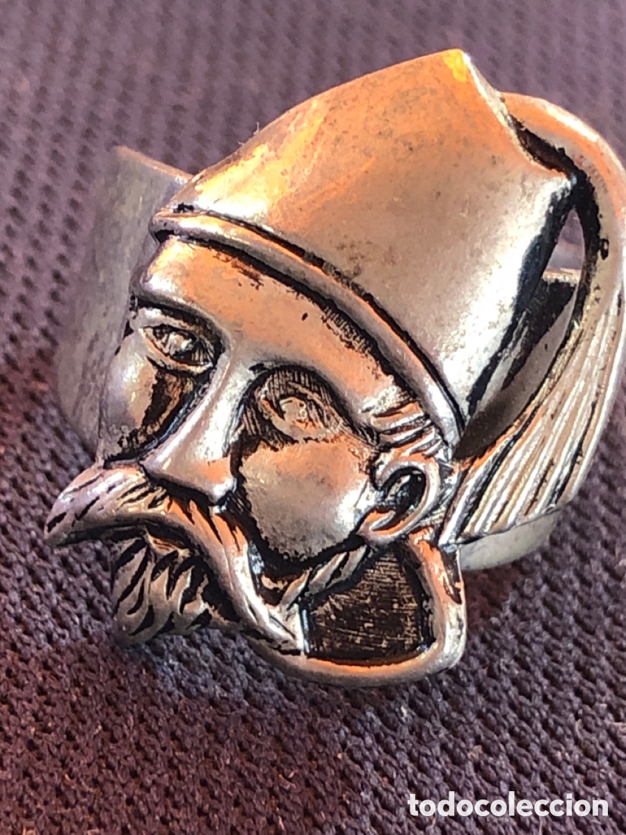 Coleccionismo: ANILLO PERSONAJE &Aacute;RABE CON GORRA AJUSTABLE - Foto 4