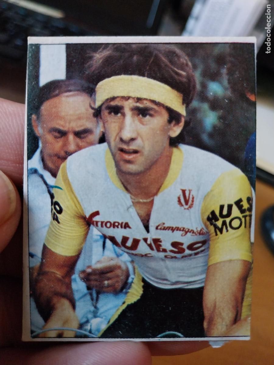 Coleccionismo: ARGOITIA 3 CHOCOLATE EQUIPO HUESO CICLISMO 1984 VUELTA CICLISTA CROMO RECUPERADO HUESITOS CARAMELOS