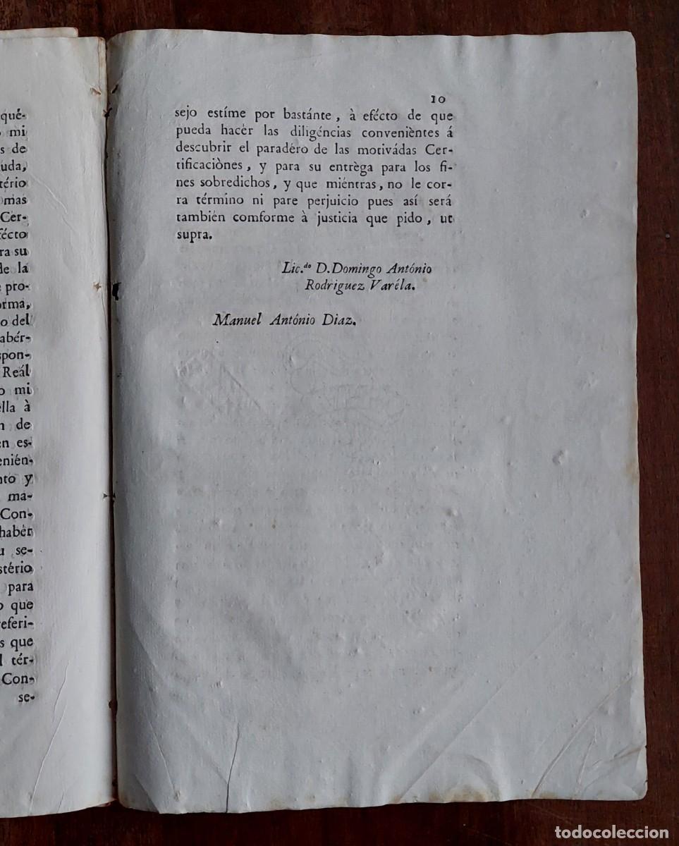 Coleccionismo: POBLET MENARGUENS 1790 PLEITO - Foto 3