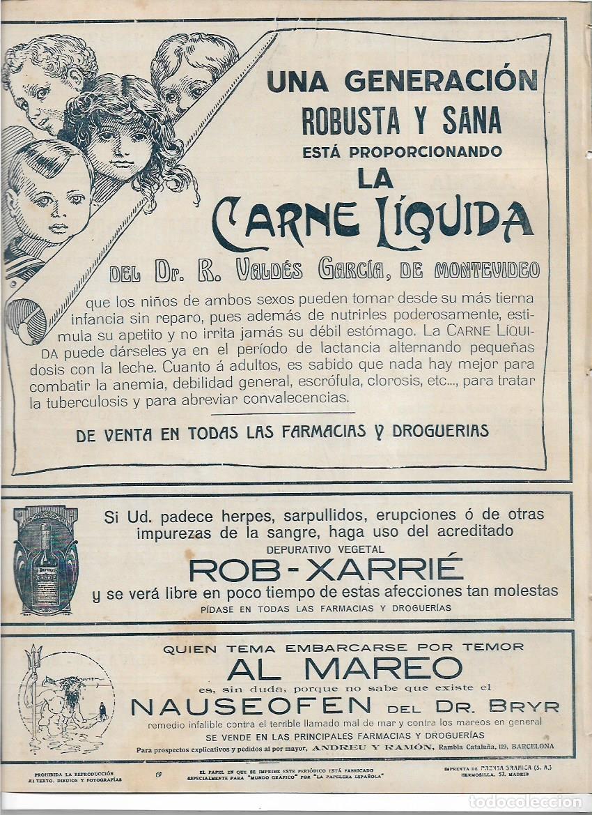 Collecting paper: A&Ntilde;O 1916 RECORTE PRENSA PUBLICIDAD CARNE LIQUIDA DOCTOR VALDES GARCIA RECONSTITUYENTE TONICO ANEMIA