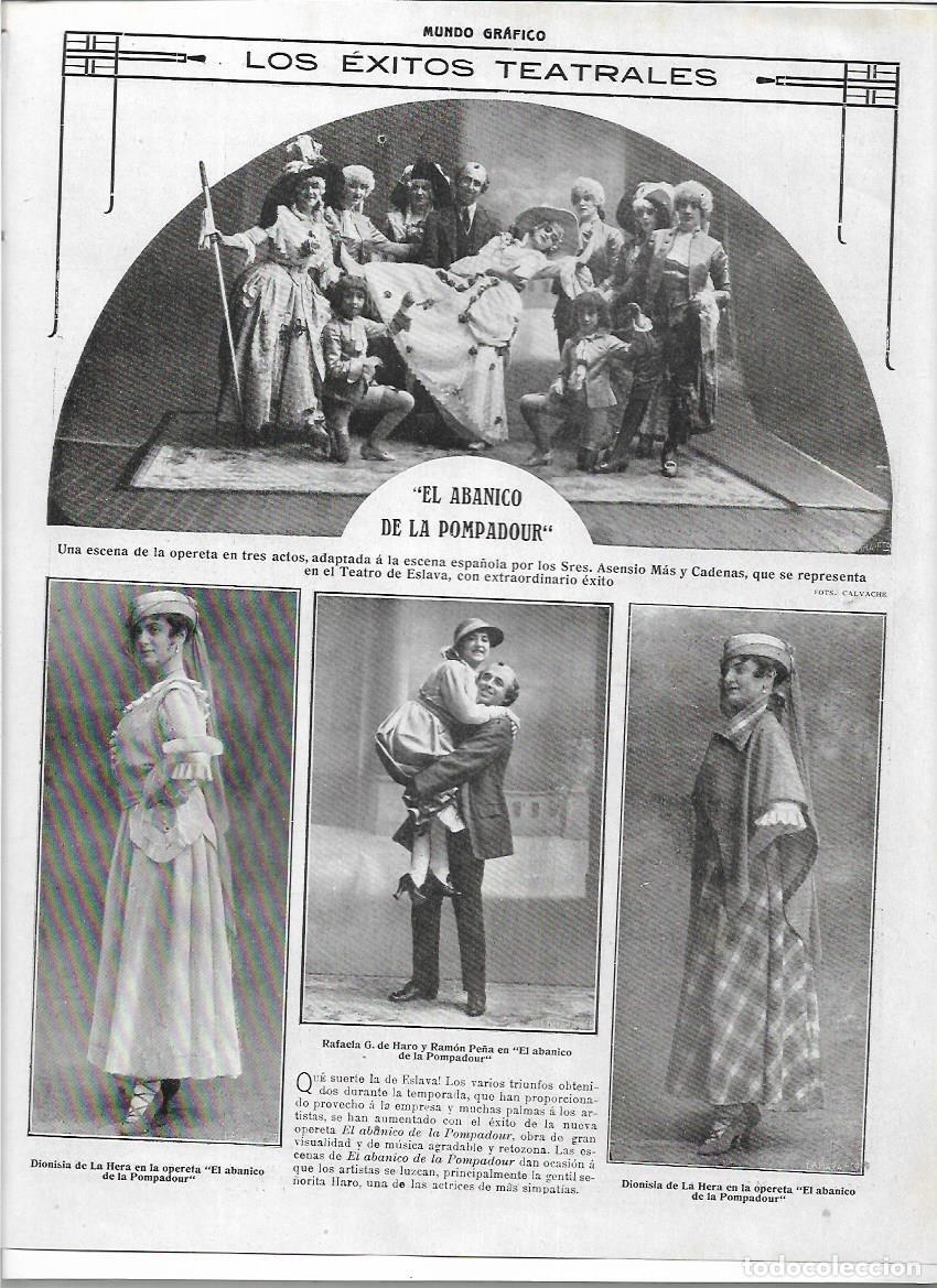 Sammelleidenschaft Papier: A&Ntilde;O 1916 RECORTE PRENSA MADRID TEATRO ESLAVA EXITO EL ABANICO DE LA POMPADOUR DIONISIA DE LA HERA