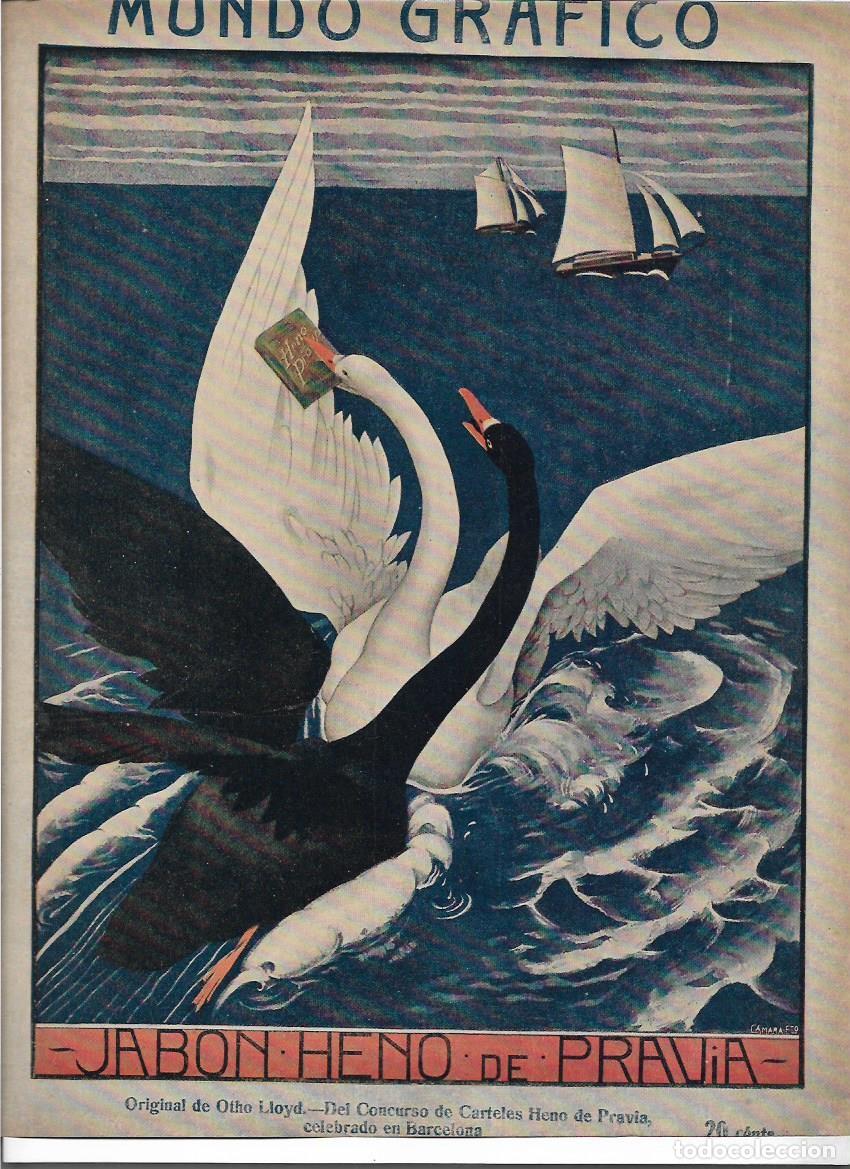 Collectionnisme: A&Ntilde;O 1916 RECORTE PRENSA PUBLICIDAD CONCURSO CARTELES JABON HENO DE PRAVIA DIBUJO OTHO LLOYD