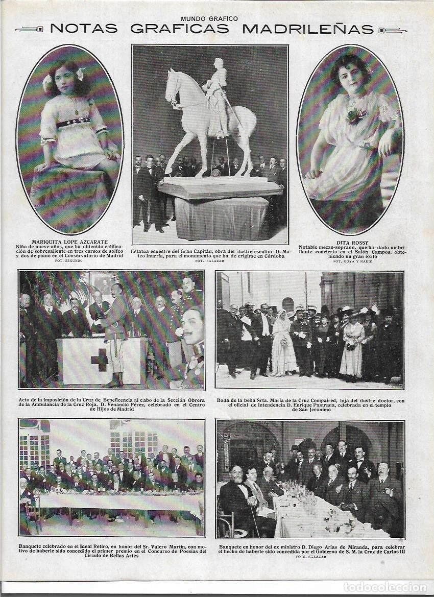 Collezionismo: A&Ntilde;O 1916 RECORTE PRENSA CRUZ ROJA VENANCIO PEREZ CRUZ BENEFICENCIA SECCION OBRERA DE LA AMBULANCIA