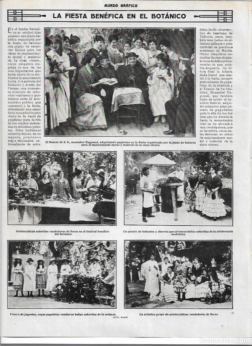 Sammelleidenschaft Papier: A&Ntilde;O 1916 RECORTE PRENSA MADRID JARDIN BOTANICO FIESTA BENEFICA PUESTO BU&Ntilde;UELOS PUESTO DE JUGUETES