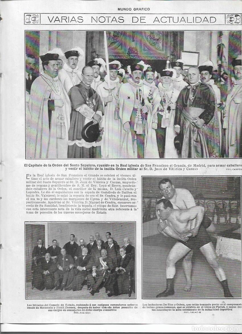 Sammelleidenschaft Papier: A&Ntilde;O 1920 RECORTE PRENSA MADRID JUAN DE VITORICA CASUSO CABALLERO ORDEN DEL SANTO SEPULCRO