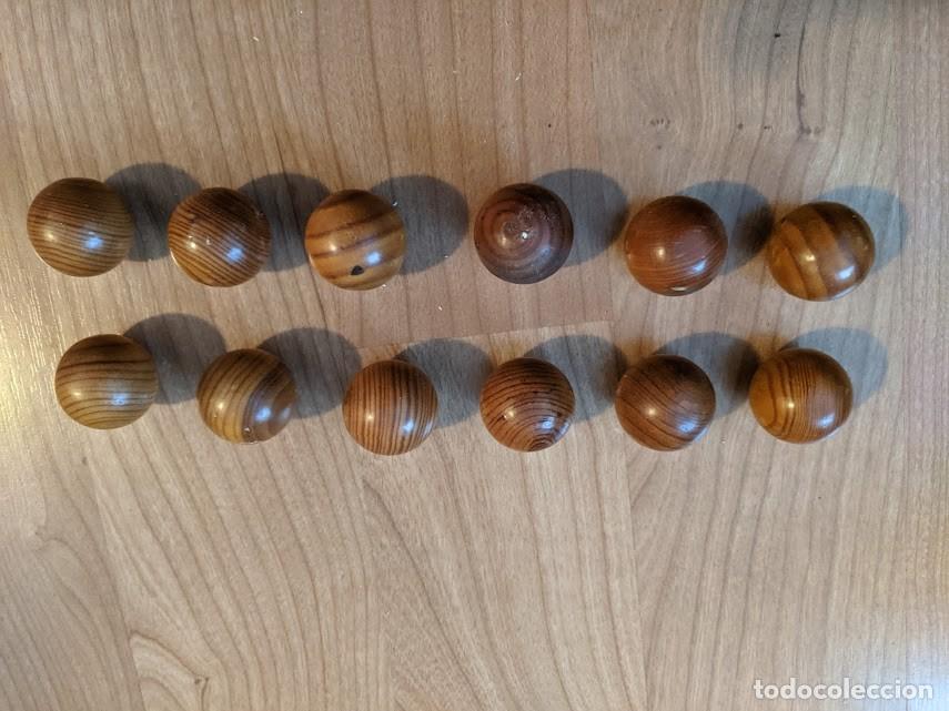 Coleccionismo: 12 POMOS MADERA - Foto 1
