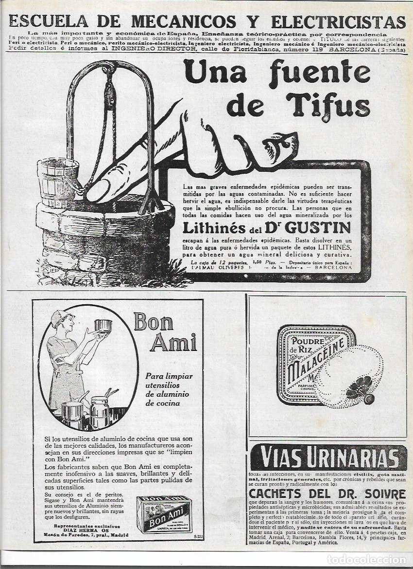 Sammelleidenschaft Papier: A&Ntilde;O 1920 RECORTE PRENSA PUBLICIDAD LITHINES DOCTOR DR GUSTIN DALMAU OLIVERES BARCELONA AGUA MINERAL