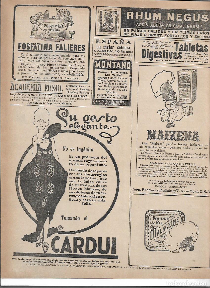 Sammelleidenschaft Papier: A&Ntilde;O 1920 RECORTE PRENSA PUBLICIDAD CARDUI TONICO DE LA MUJER PRODUCTO VEGETAL