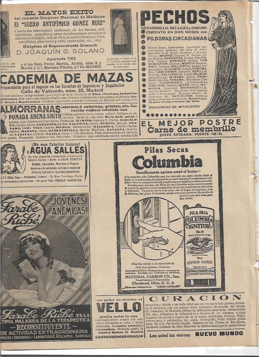 Sammelleidenschaft Papier: A&Ntilde;O 1920 RECORTE PRENSA PUBLICIDAD PILA PILAS SECAS COLUMBIA VIGNITOR NATIONAL CARBON
