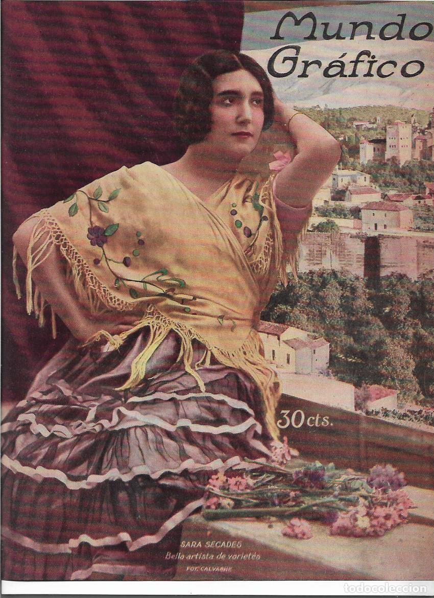 Sammelleidenschaft Papier: A&Ntilde;O 1920 RECORTE PRENSA SARA SECADES ARTISTA DE VARIETES CANTANTE FOTOGRAFIA CALVACHE
