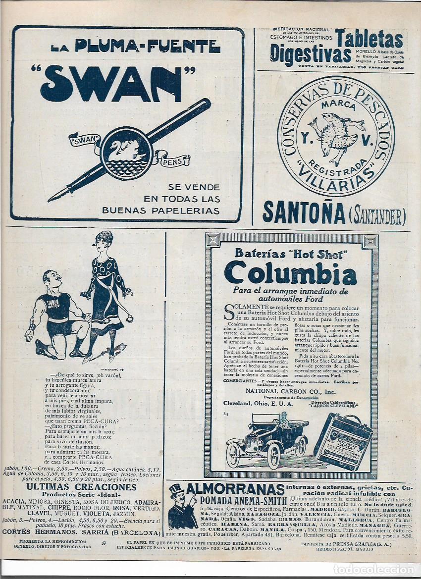 Colecionismo: A&Ntilde;O 1920 RECORTE PRENSA PUBLICIDAD PRODUCTOS SERIE IDEAL PERFUMERIA CORTES HERMANOS SARRIA BCNA