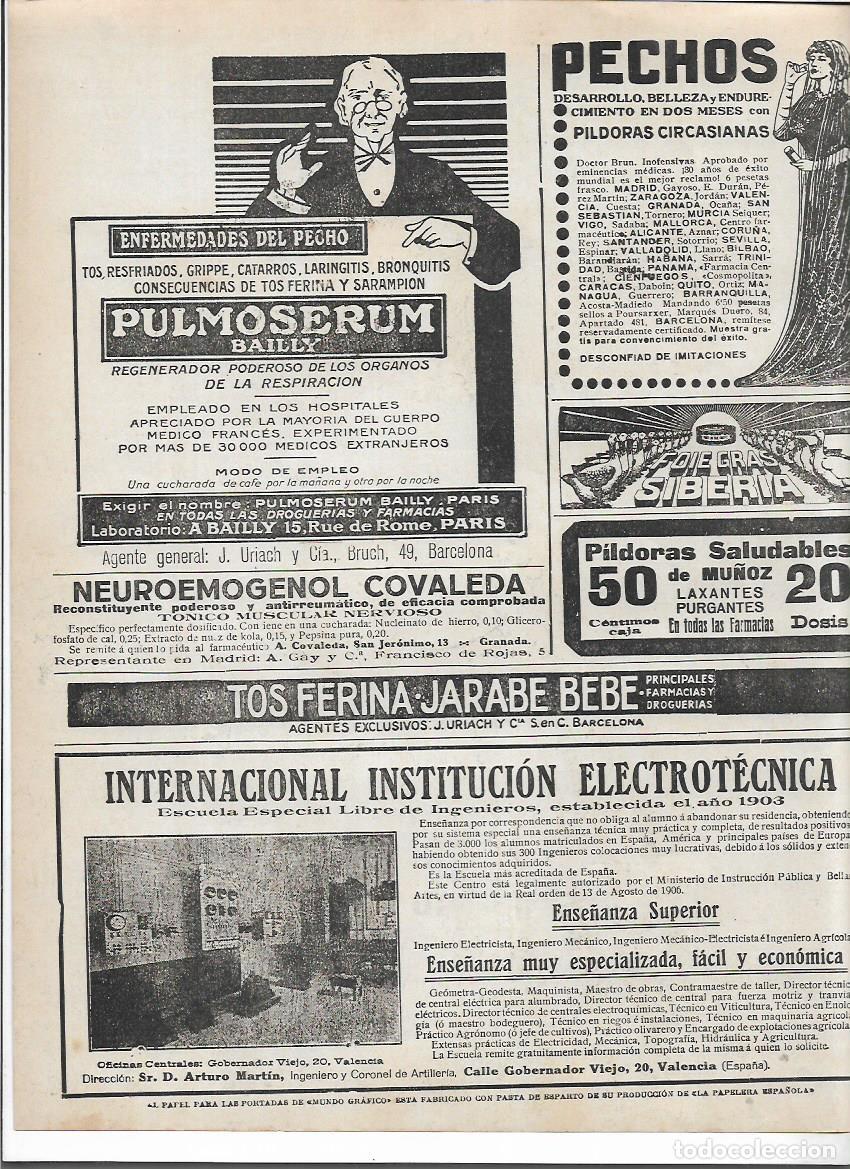 Collecting paper: A&Ntilde;O 1920 RECORTE PRENSA PUBLICIDAD PULMOSERUM BAILLY TOS RESFRIADOS BRONQUITIS FARMACIA