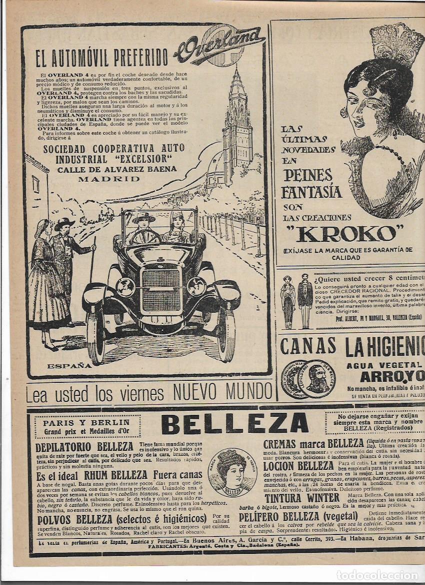 Coleccionismo: A&Ntilde;O 1920 RECORTE PRENSA PUBLICIDAD CREACIONES KROKO PEINES DE FANTASIA PEINETAS