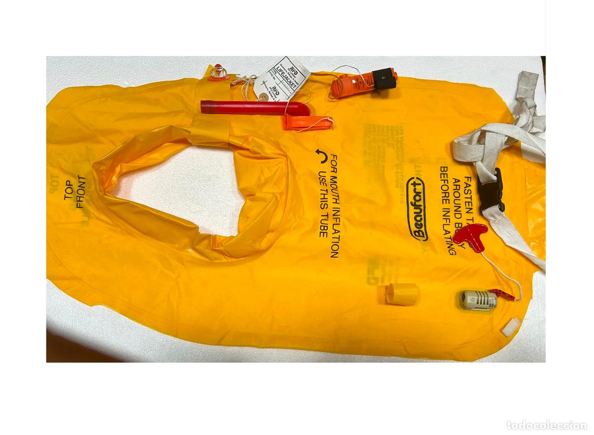 Coleccionismo: CHALECO SALVAVIDAS-BEAUFORT MK.20B 2014-AUTO INCHABLE-AVION LINEAS AEREAS-EMERGENCIA