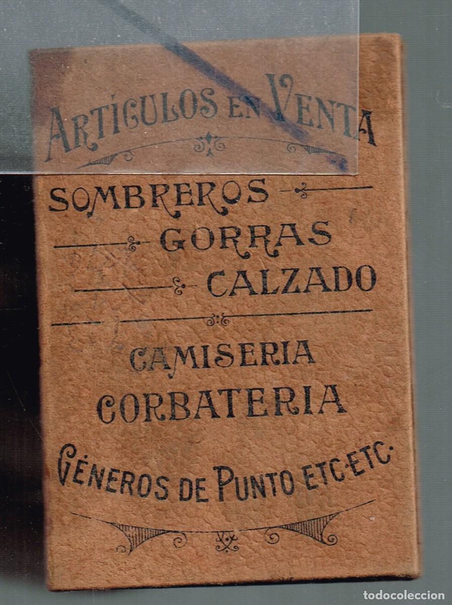 Coleccionismo: 1890/1920 ca. CARTERA DOBLE CASA ROD&Oacute; RAMBLA ESTUDIOS BARCELONA SOMBRERO GORRA CAMISA PUNTO SASTRE