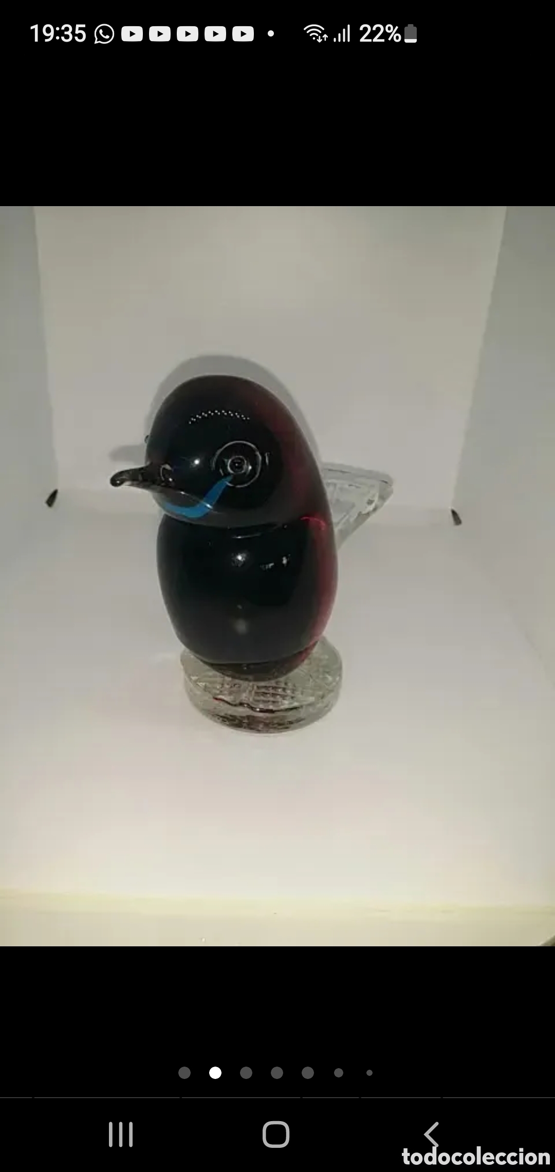 Coleccionismo: Pisapapeles p&aacute;jaro - Foto 2