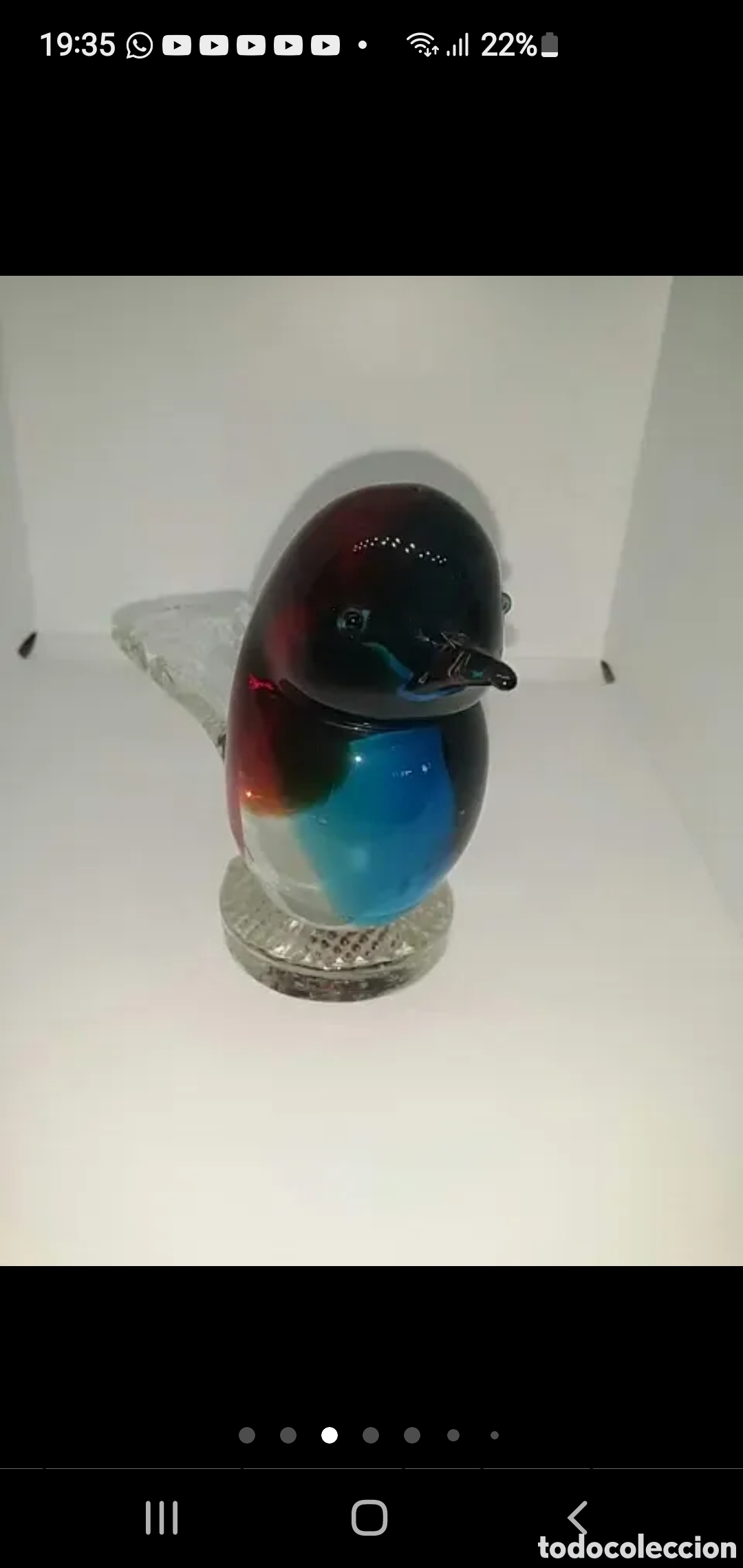 Coleccionismo: Pisapapeles p&aacute;jaro - Foto 3