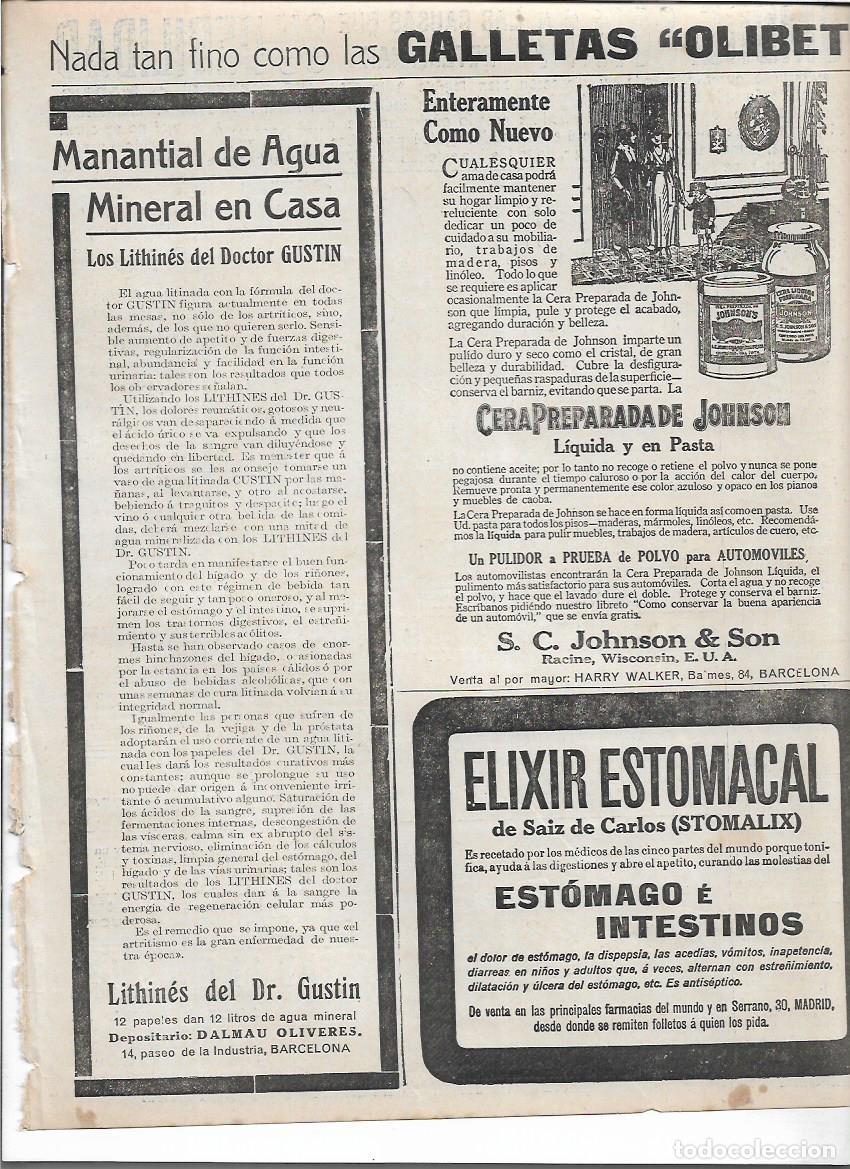 Colecionismo: A&Ntilde;O 1920 RECORTE PRENSA PUBLICIDAD CERA PREPARADA JOHNSON LIQUIDA PASTA CUIDADO DE LOS MUEBLES