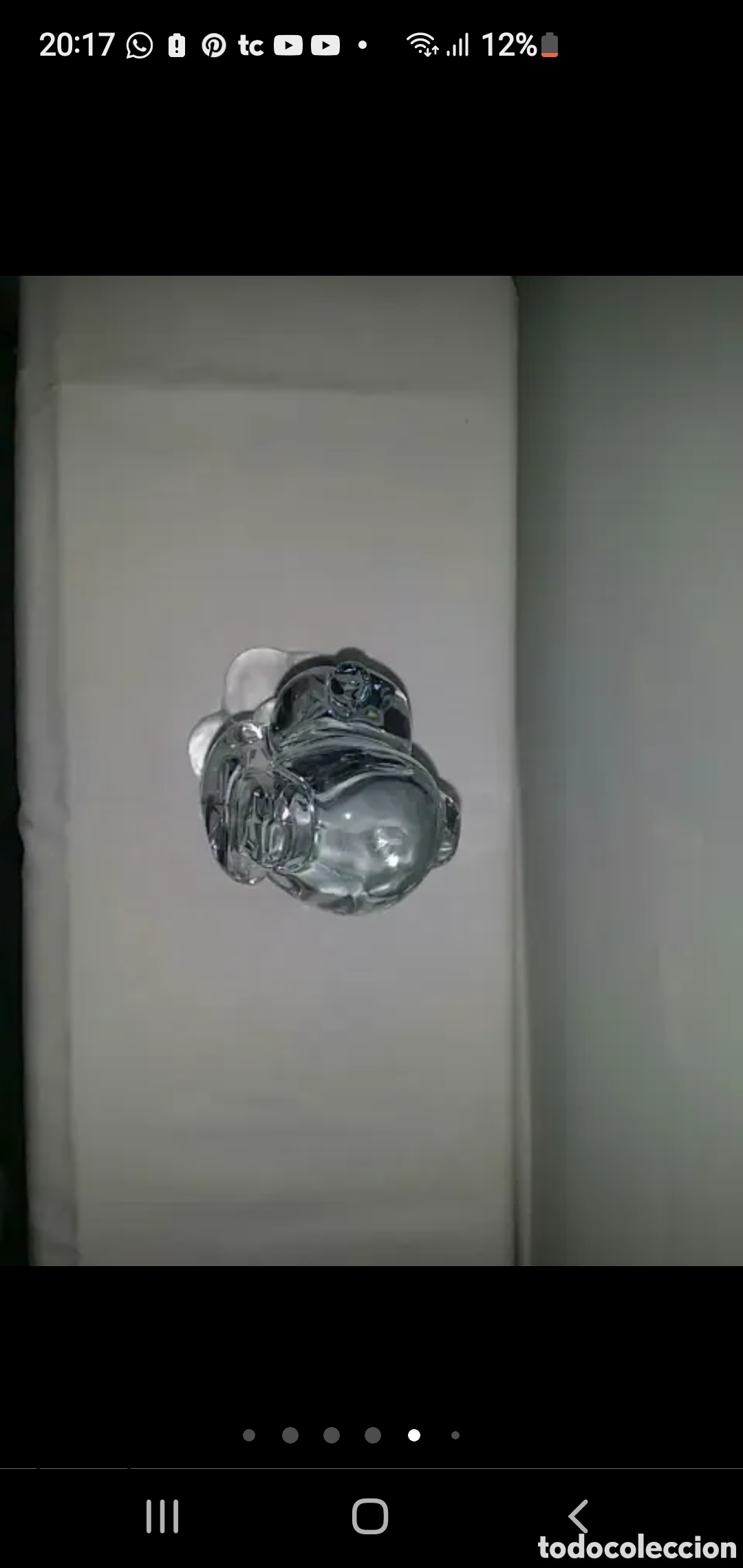 Coleccionismo: Pisapapeles cristal perro - Foto 8