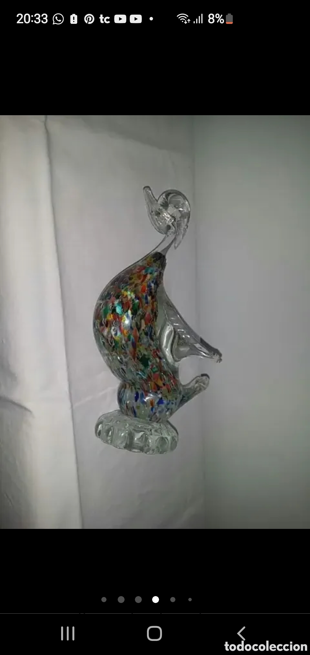 Coleccionismo: Pisapapeles cristal ave - Foto 9