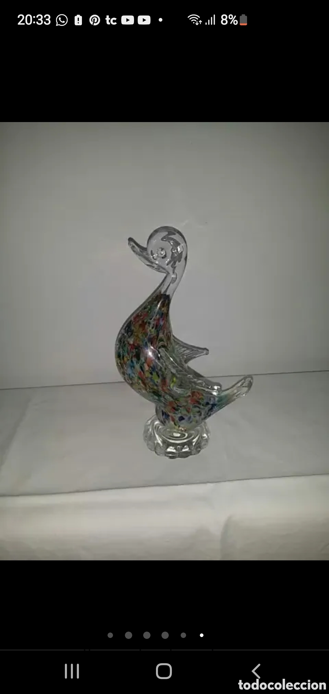 Coleccionismo: Pisapapeles cristal ave - Foto 11