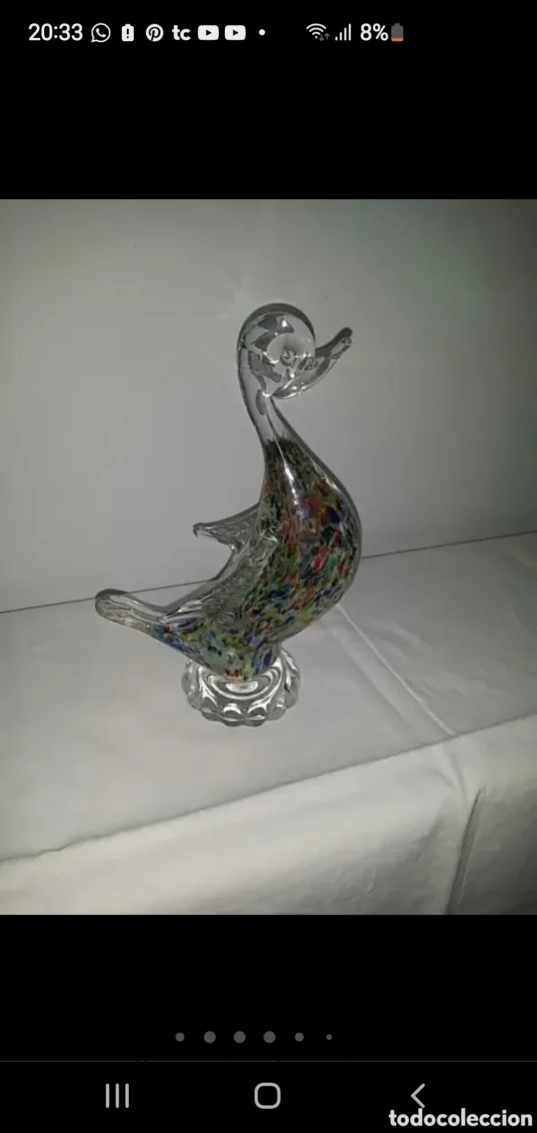 Coleccionismo: Pisapapeles cristal ave - Foto 12