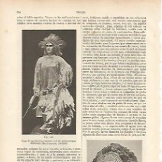 Coleccionismo: LAMINA ESPASA 11085: TRAJE DE UN JEFE LIPAN DE 1831 (MEXICO)