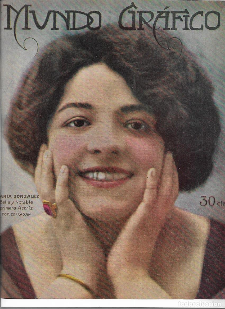 Colecionismo: A&Ntilde;O 1920 RECORTE PRENSA MARIA GONZALEZ ARTISTA ACTRIZ TEATRO FOTOGRAFIA ZORRAQUIN