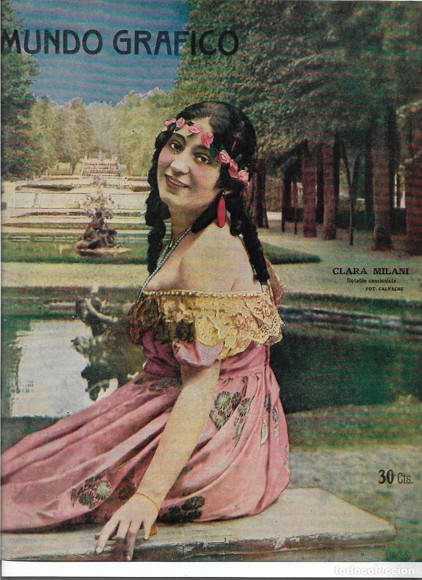 Sammelleidenschaft Papier: A&Ntilde;O 1920 RECORTE PRENSA CLARA MILANI ARTISTA CANTANTE CANCIONISTA FOTOGRAFIA CALVACHE