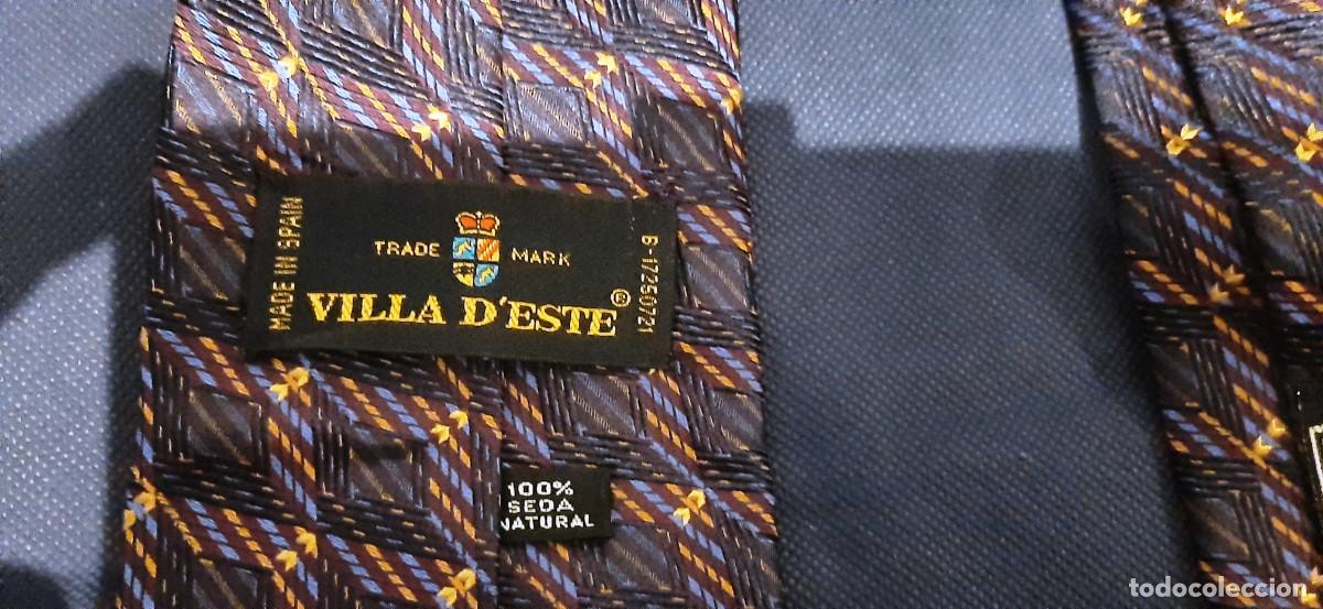 Coleccionismo: Corbata Villa deste. Seda natural - Foto 3