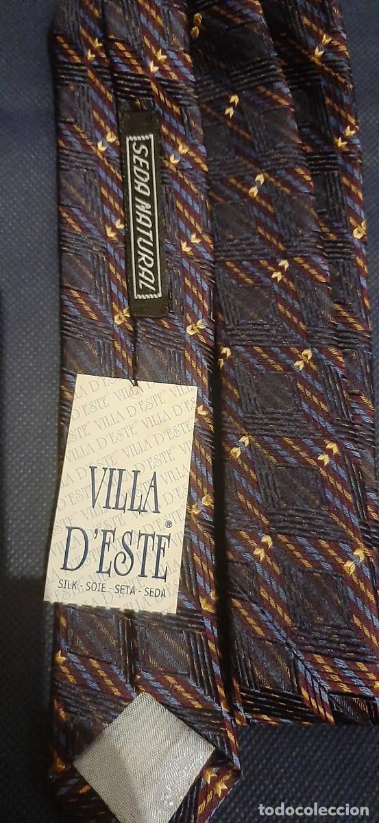 Coleccionismo: Corbata Villa deste. Seda natural - Foto 4