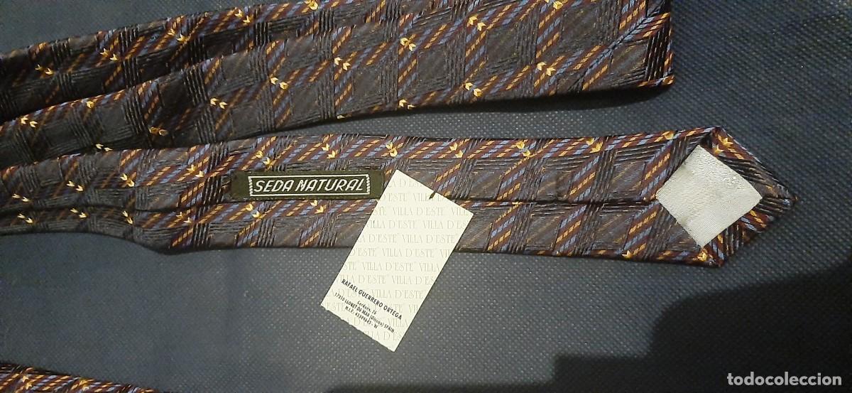 Coleccionismo: Corbata Villa deste. Seda natural - Foto 5