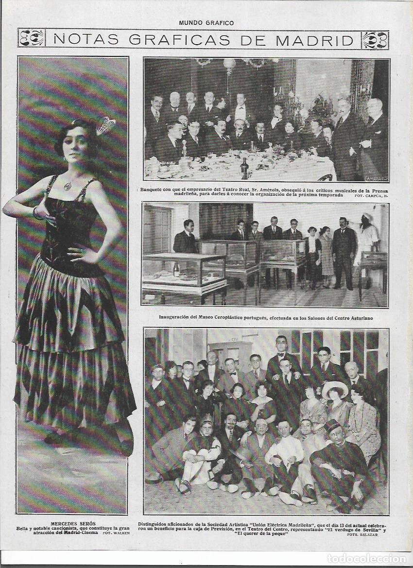 Sammelleidenschaft Papier: A&Ntilde;O 1920 RECORTE PRENSA MIEMBROS AFICIONADOS SOCIEDAD UNION ELECTRICA MADRILE&Ntilde;A TEATRO DEL CENTRO