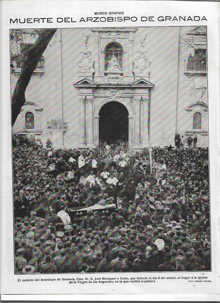 Sammelleidenschaft Papier: A&Ntilde;O 1920 RECORTE PRENSA MUERTE ENTIERRO ARZOBISPO DE GRANADA JOSE MESEGUER COSTA IGLESIA ANGUSTIAS