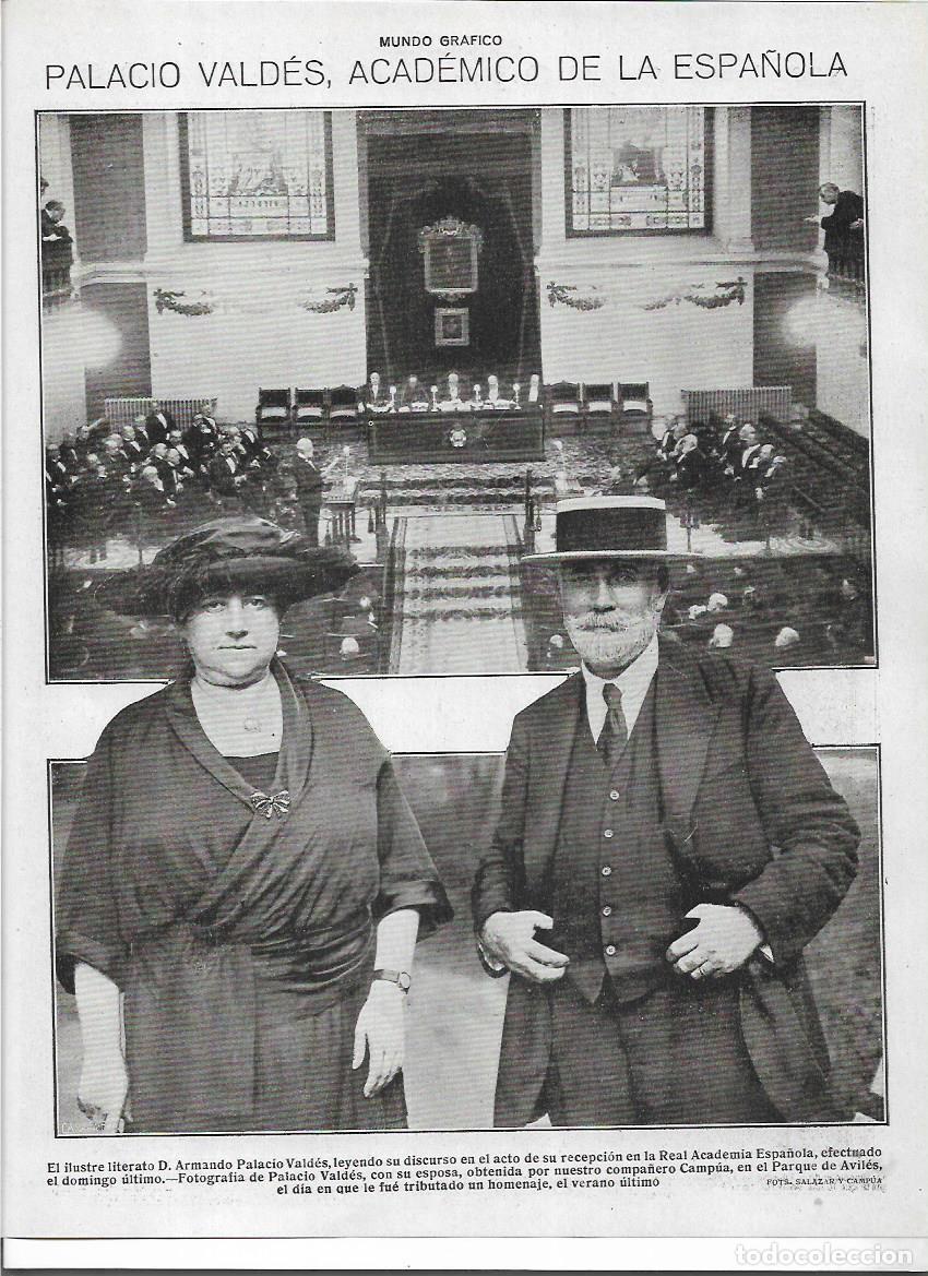 Sammelleidenschaft Papier: A&Ntilde;O 1920 RECORTE PRENSA ARMANDO PALACIO VALDES ACADEMICO DISCURSO REAL ACADEMIA ESPA&Ntilde;OLA