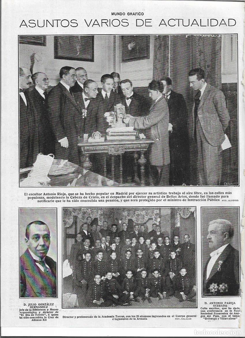Sammelleidenschaft Papier: &Ntilde;O 1920 RECORTE PRENSA MADRID ACADEMIA TORRES ALUMNOS PROFESORES CUERPO GENERAL INGENIROS LA ARMADA