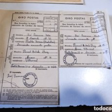 Coleccionismo: GIRO POSTAL POR CORREOS 1937 PUEBLA TORNESA Y VILLARREAL