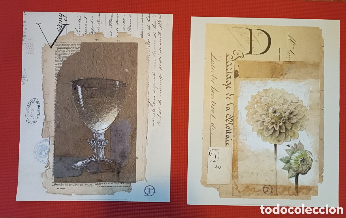 Coleccionismo: Lote de dos l&aacute;minas decorativas - Foto 1