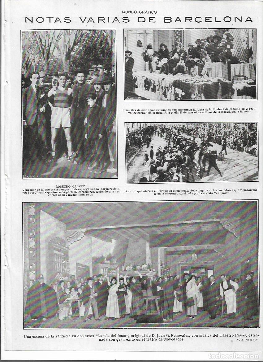 Coleccionismo: A&Ntilde;O 1920 RECORTE PRENSA BARCELONA ROSENDO CALVET CORREDOR GANADOR CARRERA CAMPO A TRAVES EL SPORT
