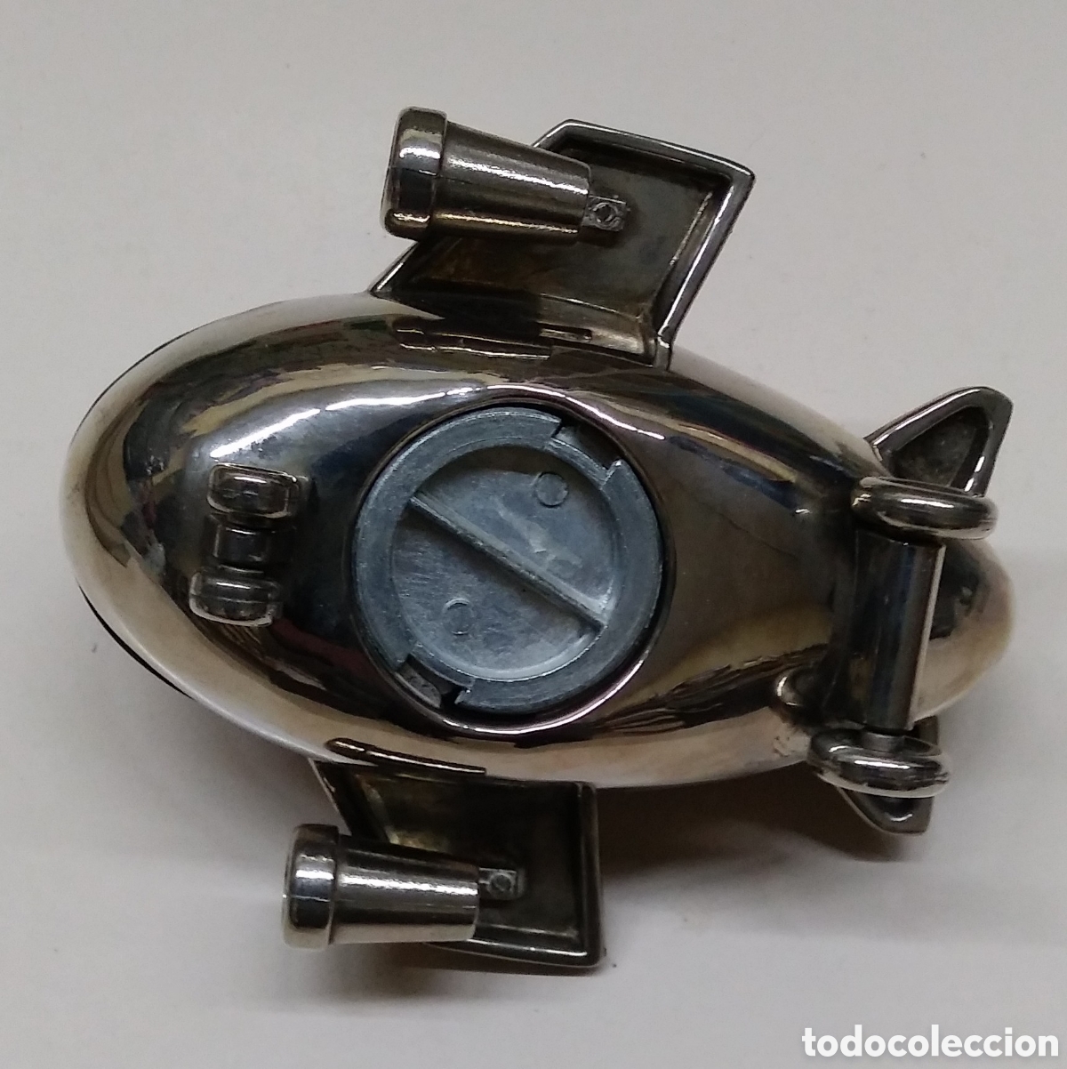 Coleccionismo: Avi&oacute;n de metal con hucha - Foto 3