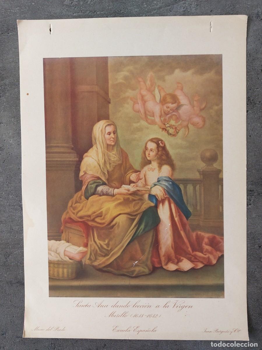 Collecting paper: L&aacute;mina- Santa Ana dando lecci&oacute;n a la Virgen - Murillo