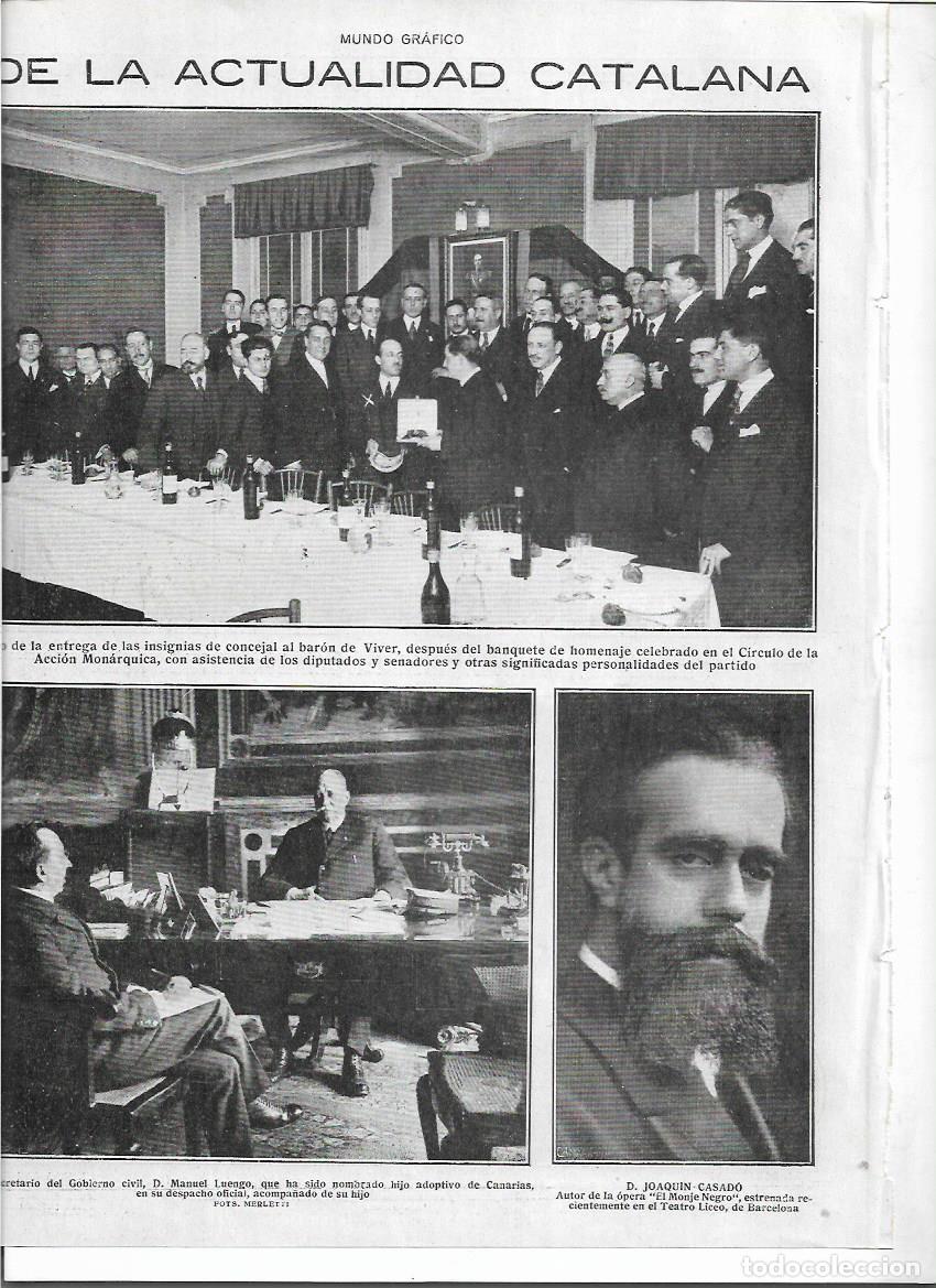 Colecionismo: A&Ntilde;O 1920 RECORTE PRENSA MUSICA JOAQUIN CASADO AUTOR OPERA EL MONJE NEGRO TEATRO EL LICEO BARCELONA