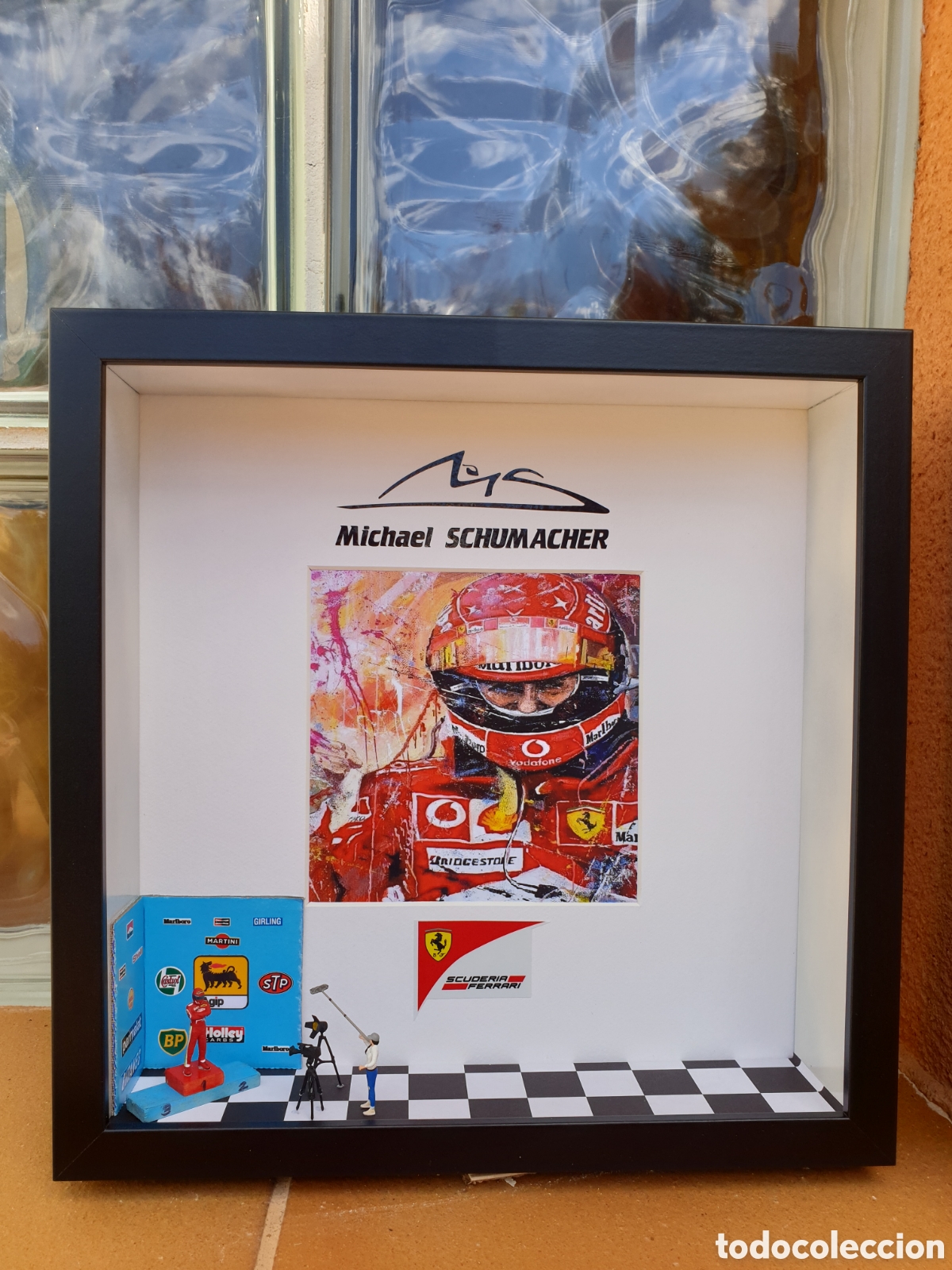 Coleccionismo: CUADRO MICHAEL SCHUMACHER - Foto 1