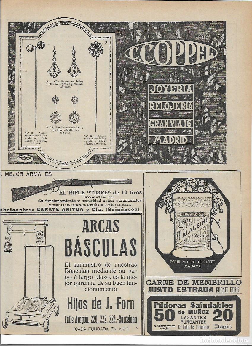Coleccionismo: A&Ntilde;O 1920 RECORTE PRENSA PUBLICIDAD CARLOS COPPEL JOYERIA RELOJERIA MADRID PENDIENTES JOYAS