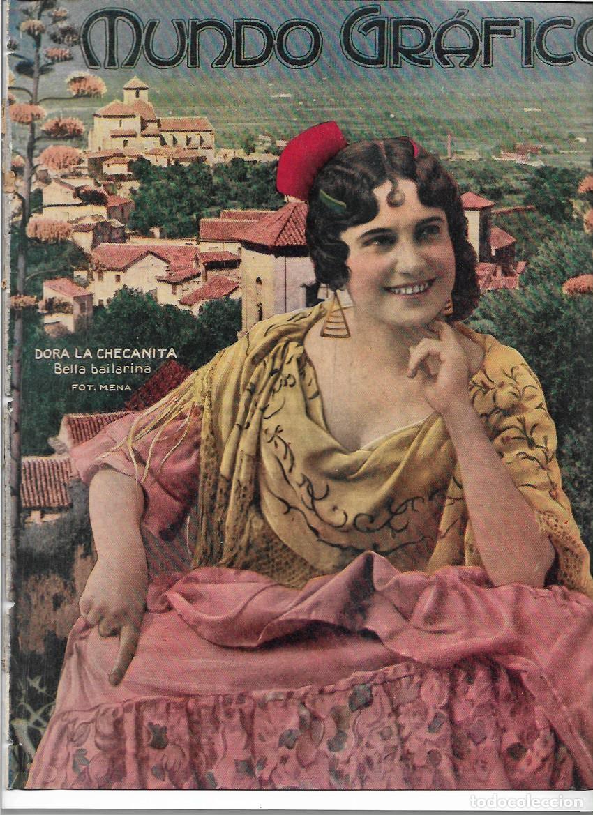 Coleccionismo: A&Ntilde;O 1920 RECORTE PRENSA DORA LA CHECANITA ARTISTA BAILARINA CANTANTE CUPLE CUPLET FOTOGRAFIA MENA