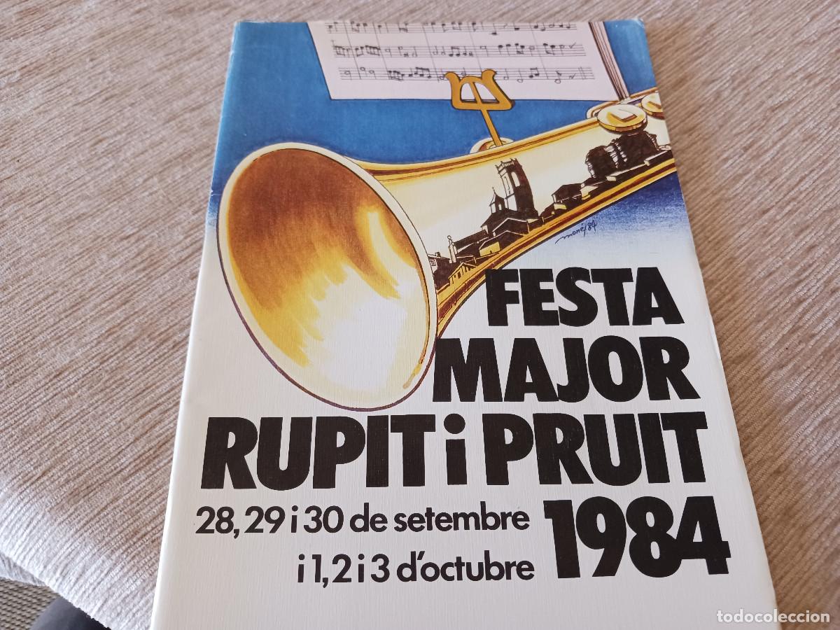Coleccionismo: programa de festa major, rupit - pruit 1984, 36 pag. conjunts, pere vila, els brillants i abraxas