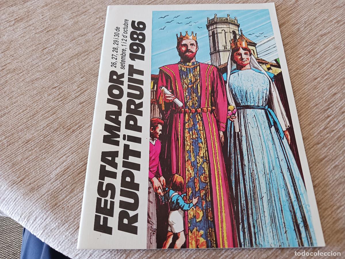 Coleccionismo: programa de festa major, rupit - pruit 1986, 36 pag. orquestra maravella, havaneres, les quatre veus