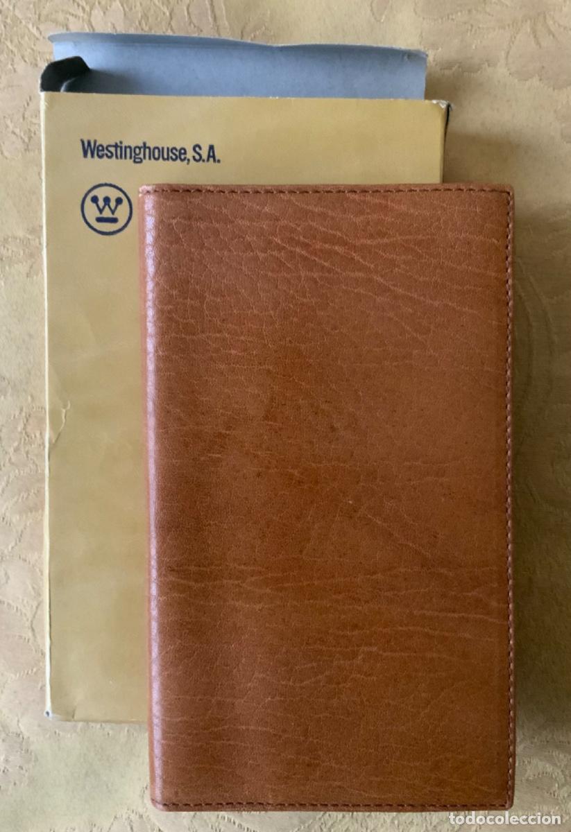 Coleccionismo: ANTIGUA AGENDA DE PIEL WESTINGHOUSE SA A&Ntilde;OS 70