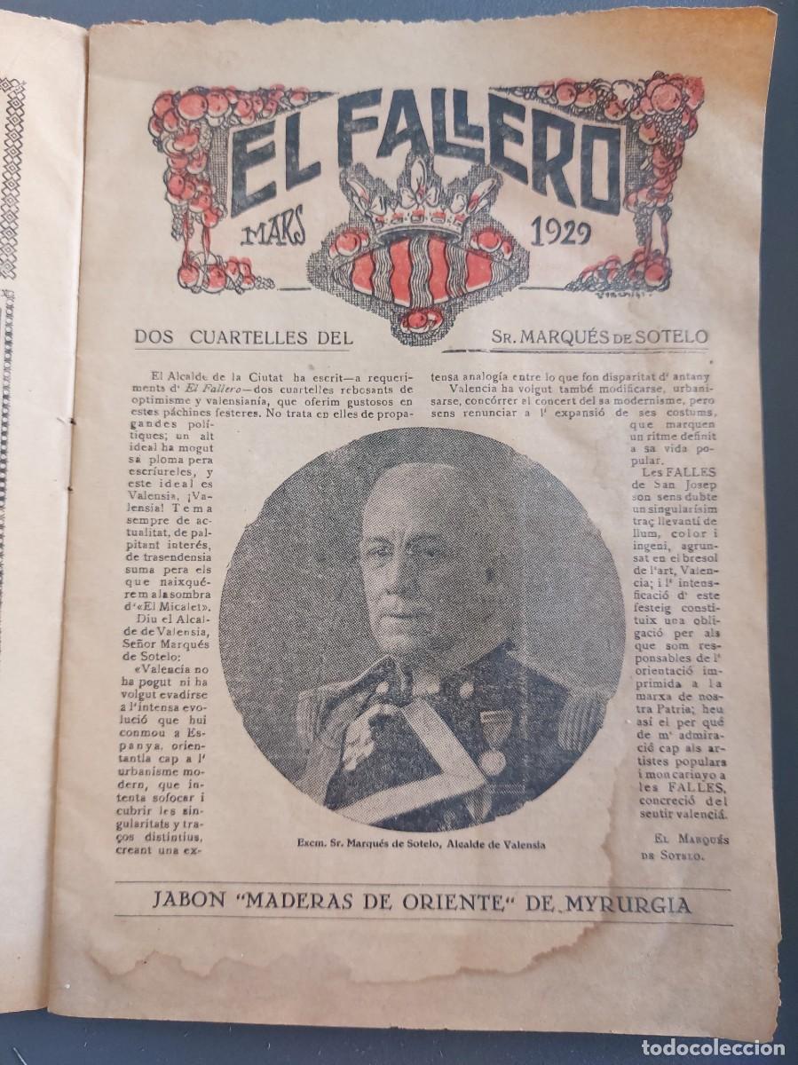 Coleccionismo: El fallero - Fallas Valencia - 1929 - Foto 1
