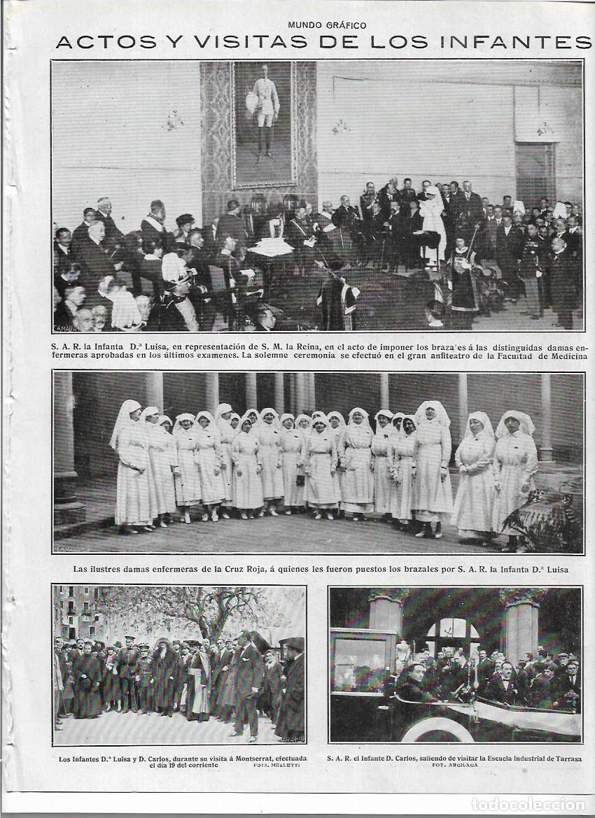 Coleccionismo: A&Ntilde;O 1920 RECORTE PRENSA FACULTAD MEDICINA IMPOSICION BRAZALETES A DAMAS ENFERMERAS DE LA CRUZ ROJA
